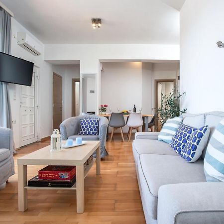 Dimitra Apartment With Private Pool And Sea View -The Ground Floor Of A Two Storey Building Daratsos Exteriér fotografie